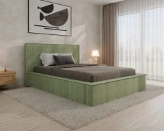 Gestoffeerd bed SANA – modern bed met bedlade 140x200 Mint