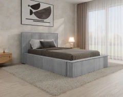 Gestoffeerd bed SANA – modern bed met bedlade 120x200 Grijs