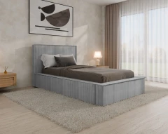 Gestoffeerd bed SANA – modern bed met bedlade 100x200 Grijs