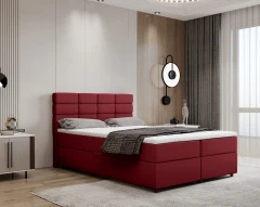 REVE boxspringbed 140x200 stof rood - kronos 2