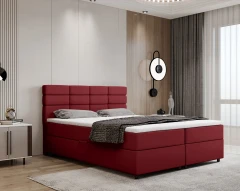 REVE boxspringbed 160x200 stof rood - kronos 2