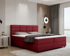 REVE boxspringbed 180x200 stof rood - kronos 2