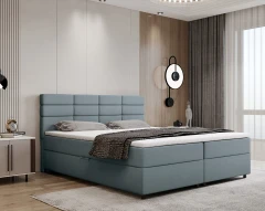 REVE boxspringbed 180x200 stof duifblauw - bondo 9