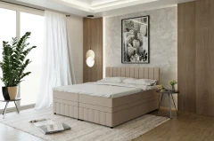 AVALON boxspringbed 180x200 stof Beige - Fancy 11