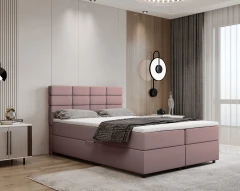 REVE boxspringbed 140x200 stof roze - Kronos 27