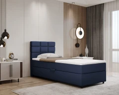 REVE boxspringbed 90x200 stof blauw - Fancy 79