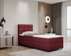 REVE boxspringbed 90x200 stof rood - Kronos 02