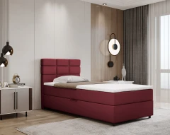 REVE boxspringbed 100x200 stof rood - Kronos 02