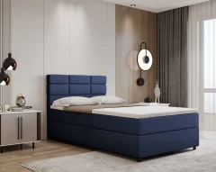 REVE boxspringbed 120x200 stof blauw - Fancy 79