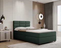 REVE boxspringbed 120x200 stof groen - Faro 07