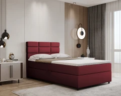 REVE boxspringbed 120x200 stof rood - Kronos 02