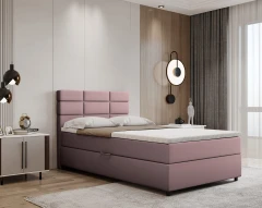 REVE boxspringbed 120x200 stof roze - Kronos 27