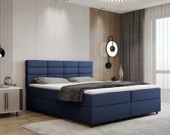 REVE boxspringbed 180x200 stof blauw - Fancy 79