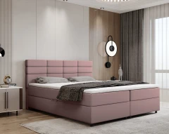 REVE boxspringbed 180x200 stof roze - Kronos 27