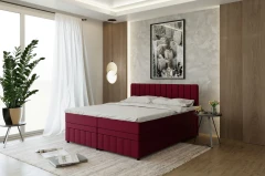 AVALON boxspringbed 180x200 cm stof Rot - Kronos 2