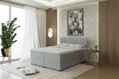 AVALON boxspringbed 160x200 stof Grau - Fancy 85