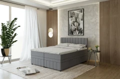 AVALON boxspringbed 160x200 stof Grau - Fancy 90