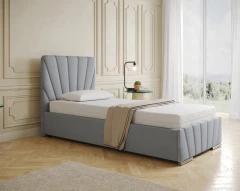 Ray 90x200 gestoffeerd bed stof - Fancy 85