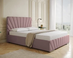 Ray 140x200 gestoffeerd bed stof roze - Kronos 27