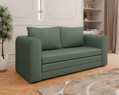 Slaapbank Arelis, met slaapfunctie, groen
