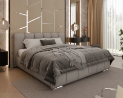 Gestoffeerd bed ZAIRA – modern design, verschillende kleuren & maten, 180x200