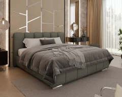 Gestoffeerd bed ZAIRA – modern design, verschillende kleuren & maten, 180x200