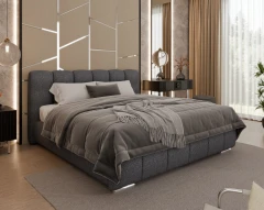 Gestoffeerd bed ZAIRA – modern design, verschillende kleuren & maten, 180x200