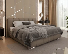 Gestoffeerd bed ZAIRA – modern design, verschillende kleuren & maten, 180x200