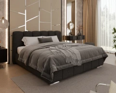 Gestoffeerd bed ZAIRA – modern design, verschillende kleuren & maten, 180x200