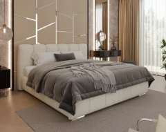 Gestoffeerd bed ZAIRA – modern design, verschillende kleuren & maten, 180x200