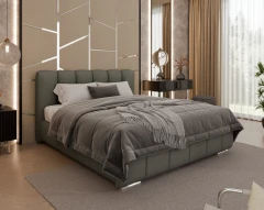 Gestoffeerd bed ZAIRA – modern design, verschillende kleuren & maten, 160x200