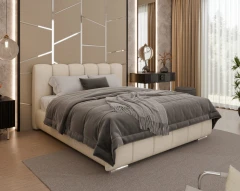 Gestoffeerd bed ZAIRA – modern design, verschillende kleuren & maten, 160x200