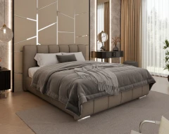 Gestoffeerd bed ZAIRA – modern design, verschillende kleuren & maten, 160x200