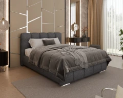 Gestoffeerd bed ZAIRA – modern design, verschillende kleuren & maten, 140x200