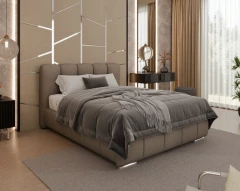 Gestoffeerd bed ZAIRA – modern design, verschillende kleuren & maten, 140x200