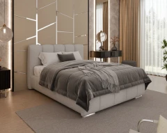 Gestoffeerd bed ZAIRA – modern design, verschillende kleuren & maten, 140x200