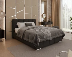 Gestoffeerd bed ZAIRA – modern design, verschillende kleuren & maten, 140x200