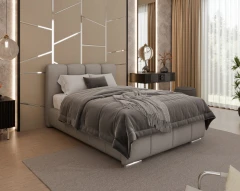 Gestoffeerd bed ZAIRA – modern design, verschillende kleuren & maten, 120x200