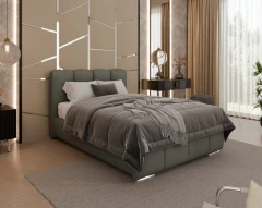 Gestoffeerd bed ZAIRA – modern design, verschillende kleuren & maten, 120x200