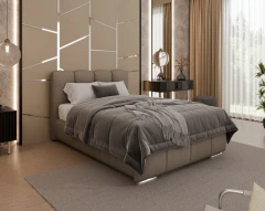 Gestoffeerd bed ZAIRA – modern design, verschillende kleuren & maten, 120x200