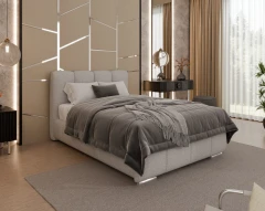 Gestoffeerd bed ZAIRA – modern design, verschillende kleuren & maten, 120x200