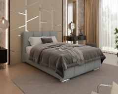 Gestoffeerd bed ZAIRA – modern design, verschillende kleuren & maten, 120x200