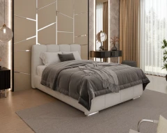 Gestoffeerd bed ZAIRA – modern design, verschillende kleuren & maten, 120x200