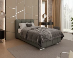 Gestoffeerd bed ZAIRA – modern design, verschillende kleuren & maten, 100x200