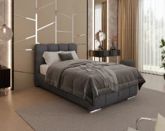 Gestoffeerd bed ZAIRA – modern design, verschillende kleuren & maten, 100x200