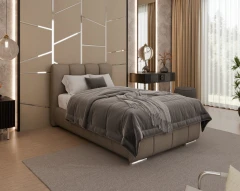 Gestoffeerd bed ZAIRA – modern design, verschillende kleuren & maten, 100x200