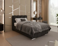 Gestoffeerd bed ZAIRA – modern design, verschillende kleuren & maten, 100x200