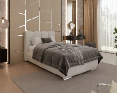 Gestoffeerd bed ZAIRA – modern design, verschillende kleuren & maten, 100x200