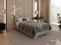 Gestoffeerd bed ZAIRA – modern design, verschillende kleuren & maten, 90x200