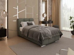 Gestoffeerd bed ZAIRA – modern design, verschillende kleuren & maten, 90x200